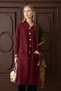 80153 - Stylish Comfortable Gold Buttoned Felt Women's Knitwear Long Cardigan - 5