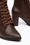 Women's Lace-Up High Heel Boots Brown - 3