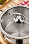 Lara 16 cm Stainless Steel Deep Pot - 2