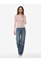 X Sibil Çetinkaya - Slim Fit Semi-Transparent Soft Textured Long Sleeve Lace Blouse