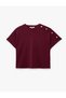 Ornamented Button Short Sleeve Crew Neck T-Shirt - 6
