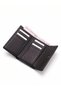 2754 Black detail Genuine leather Women's wallet card holder clutch BLACK - 6