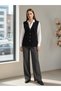 Kisa Muska Patterned Vest with Pockets and Buttons, Large Size Vest - 8