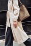 Genuine Leather Suede Shoulder Bag - Mink - 2