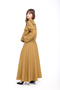 Wide Collar Detail Belted Skirt Suit - 5