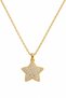 Women's Steel Necklace Classic Chain Full Zircon Stone Star Necklace - 4