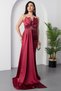 Satin Strapless Evening Dress - 13455