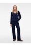 Relaxed Fit Buttoned Long-Sleeve Shirt-Collar Dog-Embroidered Pajama Set