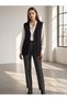 Short Straight Pattern Vest with Pockets and Buttons Plus Size Vest - 8