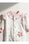 Flower-Detail Embroidered Baby Girl Romper - 3