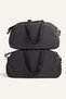 Nil-2 Pack Large Size+Medium Size Travel Sportsvacation Gym Suitcase Hand Suitcase Black - 7