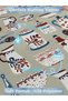 Kitchen Cafe Themed Ceramic Patterned 2-Piece Double-Sided Cushion Cover 43X43 Liquid Repellent Stain Resistant - 4