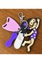 Swimmer Girl Charm Keychain – Bag Ornament with Flippers, Pull Buoy, and Slippers Figures - 2