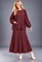 Cotton Knitted Sweater Skirt Double Set with Pockets Knitwear Women's Set