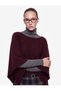 Knit Poncho Cape Sweater, Boat Neck, 3/4 Batwing Sleeve, Crop - 2