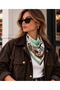 Scarf Classic Green/Brown Scarf 70*70 cm