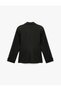 Slim Fit Pocket Long Sleeve Blazer Jacket - 4