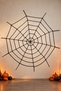 Black Spider Web 250x250 cm Halloween Large Wall and Window Party Decoration - 4