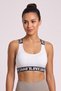 White Cotton Love Elastic Cross Strap Women's Bustier with Pads