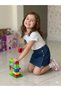 Girl's Elastic Waist Jean Denim Shorts Skirt - 3