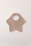 2-Pack Yildiz Leopard - Beige 100% Cotton 8 Layer Muslin Baby Drool Bib / Nickel Free Snap Fastener - 3