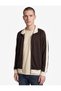 Scuba Fabric Comfortable Fit Pocketed Raglan Sleeves High Collar Zippered Cardigan - 2