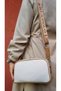 Original Women's Cream Lacoste Printed Long Strap 6 Compartment Crossbody and Shoulder Bag - 5