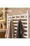 Stainless Steel 3-Piece Over-The-Door Towel Rack, Kitchen Cabinet Hanger, Shower Cabin Hanger, Towel and Robe Hanger Without Drilling - Bth-020