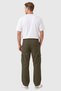 Men's Relaxed Fit Loose Cut Lycra Khaki Outdoor Cargo Pants – Multi-Pocket Wide Leg 1705421 - 5