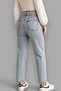 Women's Mom Boyfriend High Waist Boyfriend Cut Lycra Jeans - 2