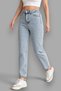 Women's Mom Boyfriend High Waist Boyfriend Cut Lycra Jeans