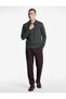 Regular Fit Long Sleeve Ribbed Zip-Up Cardigan