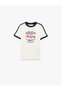 Cotton Short Sleeve Crew Neck Printed T-Shirt - 3