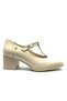 Belatrix Genuine Leather Comfort Orthopedic Women's Classic Heeled Shoes Beige - 2