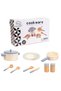10-Piece Wooden Pretend Play Kitchen Toys Set, Miniature Accessories for Kids