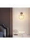 Sconce, Crystal Wall Lamp, Brass Base, Shell Design, E12/e14, 1 Light, for Living Room, Dining Room, Bedroom, Kid Room - 6