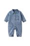 Basic Baby Girl and Boy Denim Overalls with Pockets and Collar ****It Is Recommended to Order One Size Larger****