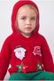Girl's 3-Piece Christmas Knitwear Set Hooded Sweater Leggings Leggings Red Green Set - 2