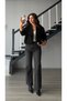 Anthracite full lycra flare jeans - 5