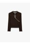 Slim-Fit Piped Frog-Closure Buttoned Mandarin-Collar Long-Sleeved T-Shirt - 6