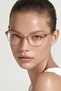 Sofya Cat Eye Honey Blue Light Protection Women's Glasses with Replaceable Optical Glass