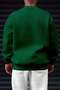 Men's bnt green crew neck dreamer printed oversize sweatshirt - 2