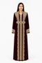 Women's Long Caftan with Shiny Stones and Pearl Work