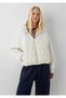Hooded Ecru Coat Oversize / Wide Cut 1110859-82127