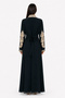 Women's Long Caftan with Embroidery Two Piece Set - 4