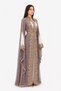 Women's Long Shiny Stone Detailed Two-Piece Kaftan - 3