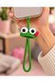 Hand Knitted Green Frog Phone Strap – Handmade Wrist Strap Phone Ornament
