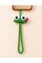 Hand Knitted Green Frog Phone Strap – Handmade Wrist Strap Phone Ornament - 3