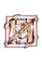 Tivil Silk Scarf Dark Mink Slogan Pattern - 2