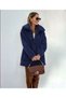 Women's Long Sleeve Collared Front Buttoned Welsoft Coat - 3